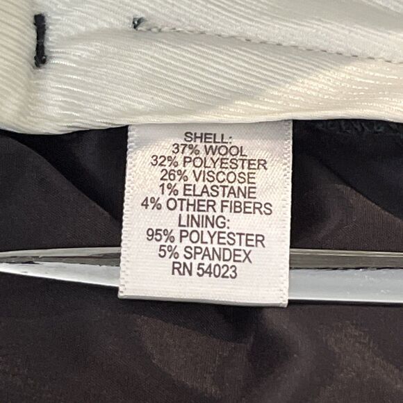 Banana Republic Women’s Martin Fit Wool Green Black Herringbone Patns Size 4S - Picture 10 of 10